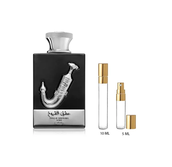 Decant Ishq Al Shuyukh Silver Lattafa