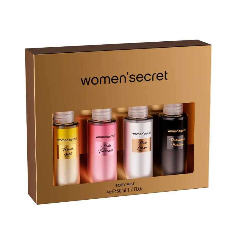 Women’Secret Metallic Body Mist Pack 4x50ml – Set de 4 fragancias femeninas Women’Secret Metallic Body Mist Pack 4x50ml – Set de 4 fragancias femeninas