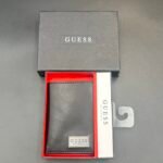 Billetera Guess Trifold para Hombre Negra