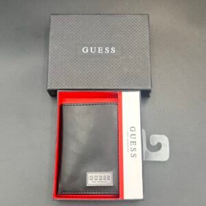 Billetera Guess Trifold para Hombre Negra